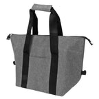 Camping Cooler Bag Leakproof Foldable Fresh Picnic Thermal Insulation Bag for Travel Work School Grey Large Size 20L