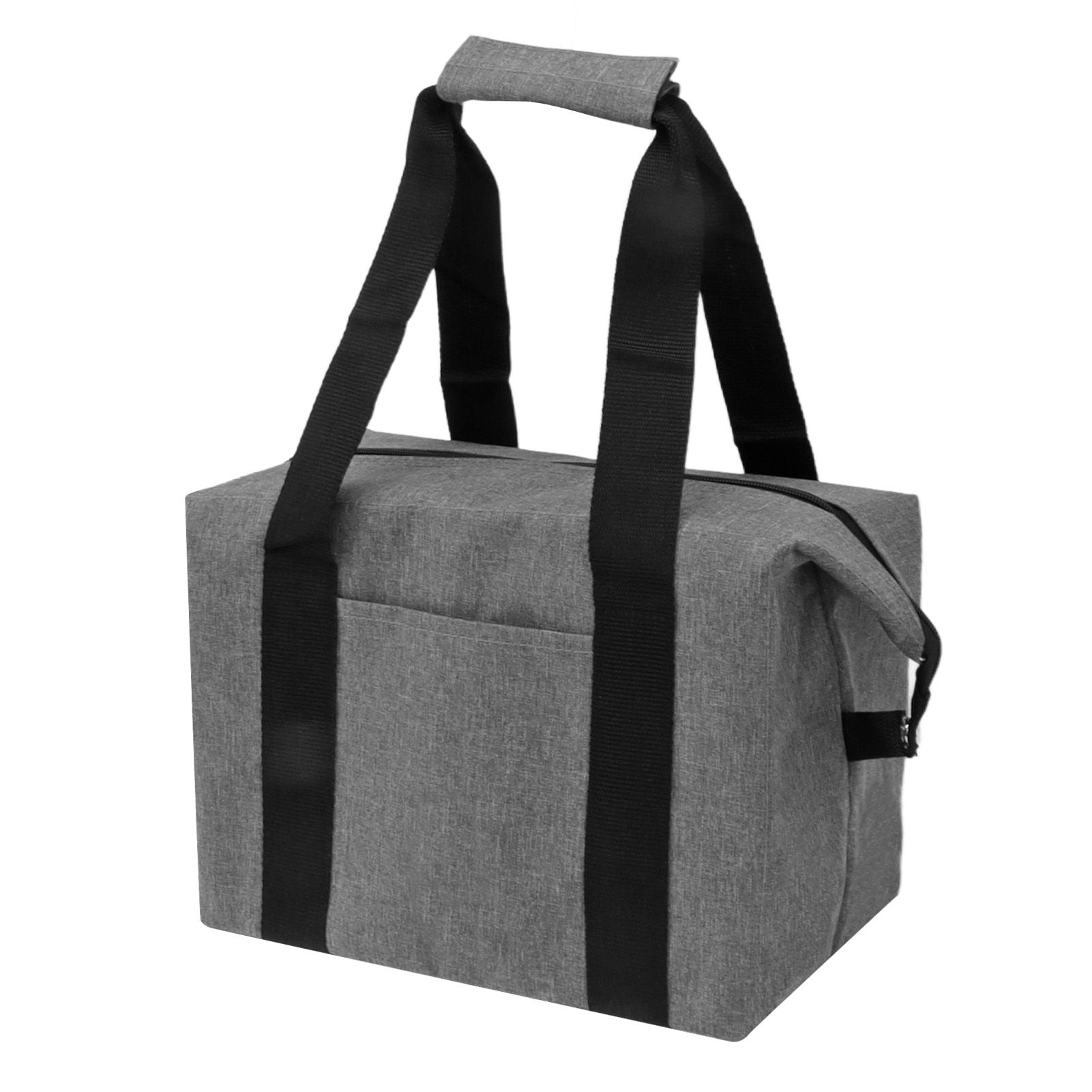 Camping Cooler Bag Leakproof Foldable Fresh Picnic Thermal Insulation Bag for Travel Work School Grey Large Size 20L