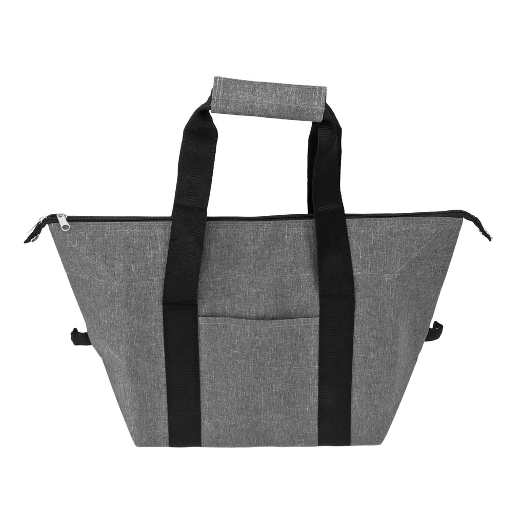 Camping Cooler Bag Leakproof Foldable Fresh Picnic Thermal Insulation Bag for Travel Work School Grey Small Size 10L