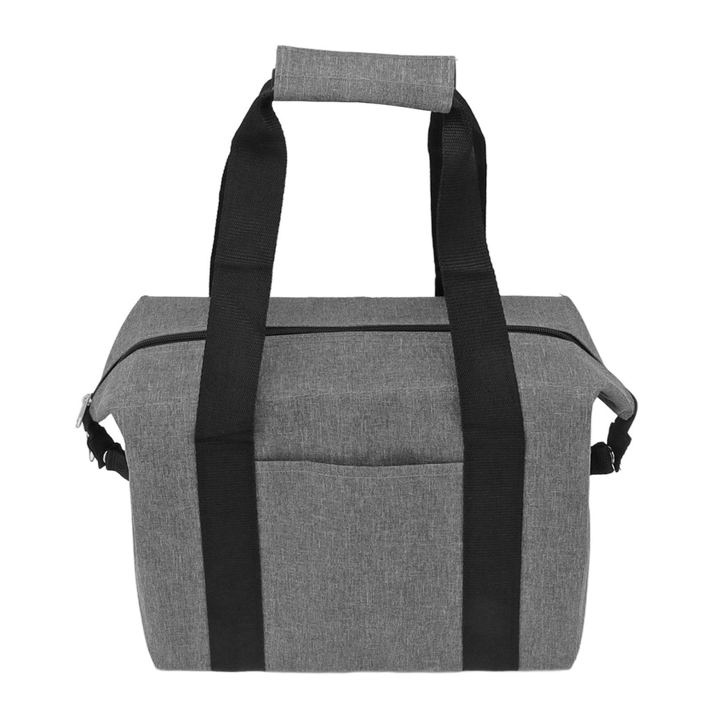 Camping Cooler Bag Leakproof Foldable Fresh Picnic Thermal Insulation Bag for Travel Work School Grey Small Size 10L
