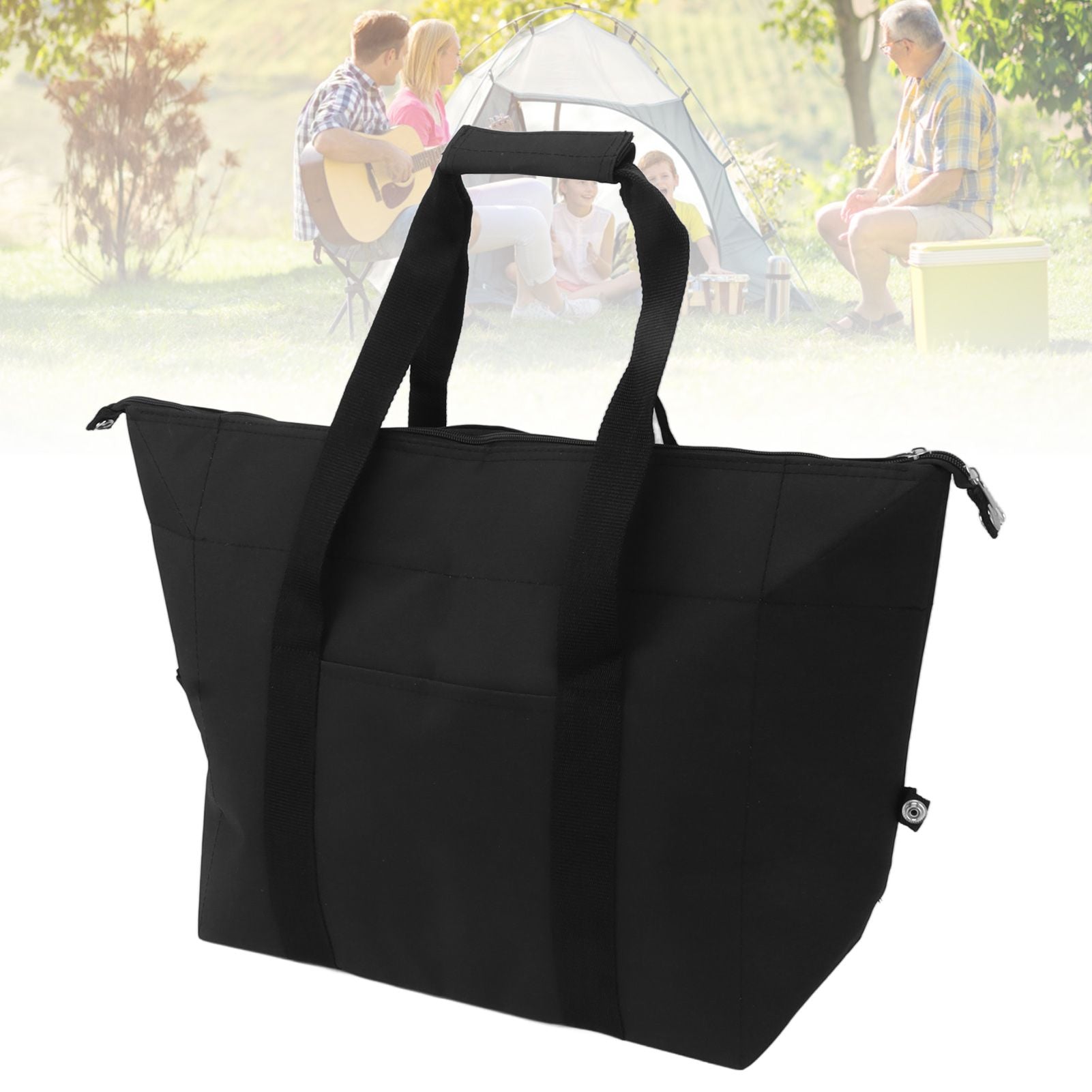 Insulated Bag Thermal Insulation Leak Proof Large Capacity Foldable Waterproof Cooler Bag for Beach Camping S 10L