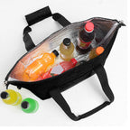 Insulated Bag Thermal Insulation Leak Proof Large Capacity Foldable Waterproof Cooler Bag for Beach Camping S 10L