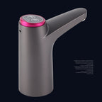 Automatic Water Dispenser USB Electric Water Bottle Pump for Camping Household Black Bulit in Battery