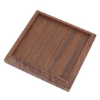 Black Walnut Tray Simple Fashion Serving Tray Serve Tea Fruit Cheese Wine Or Meals Small Square