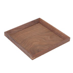 Black Walnut Tray Simple Fashion Serving Tray Serve Tea Fruit Cheese Wine Or Meals Small Square