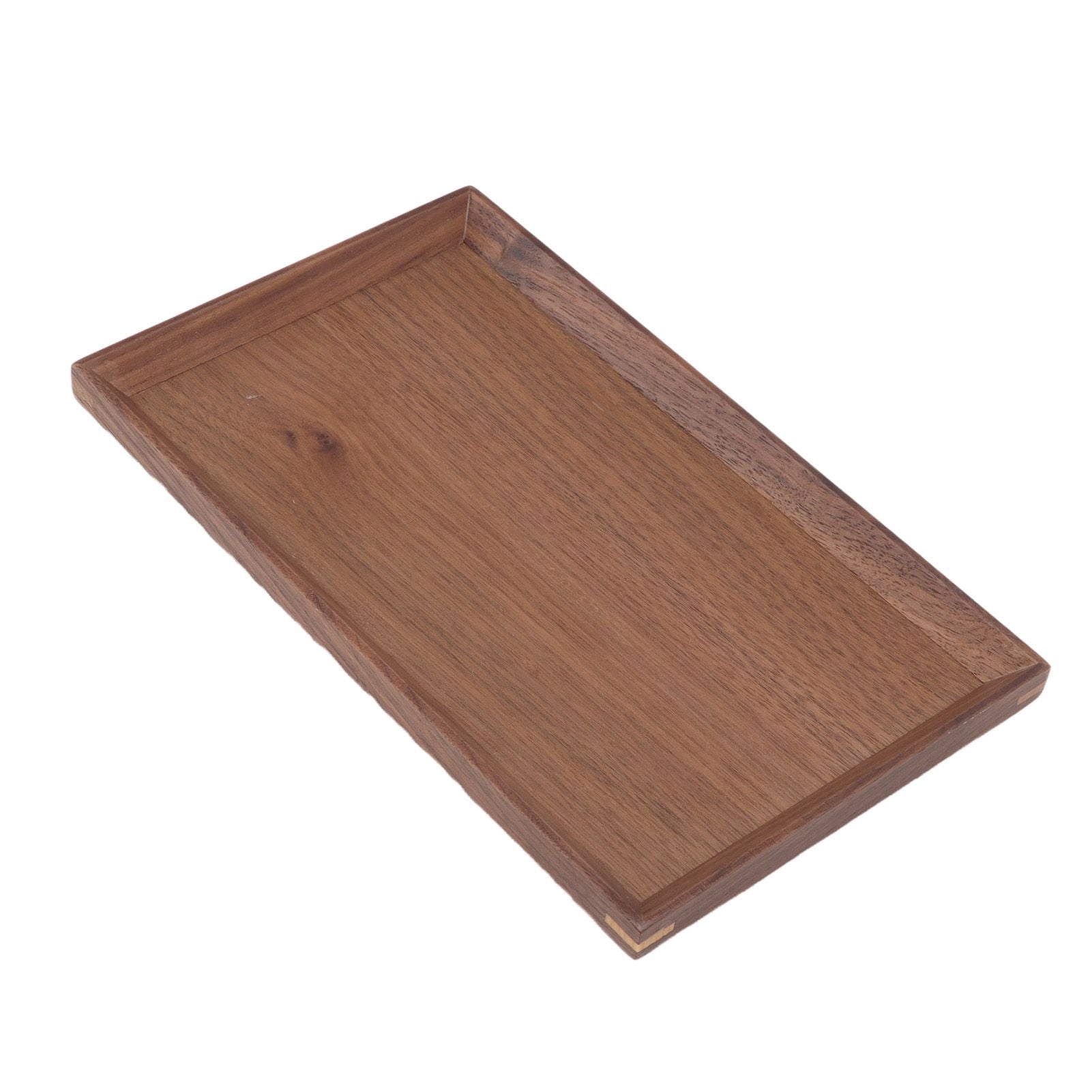 Black Walnut Tray Simple Fashion Serving Tray Serve Tea Fruit Cheese Wine Or Meals Small Rectangle