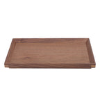 Black Walnut Tray Simple Fashion Serving Tray Serve Tea Fruit Cheese Wine Or Meals Small Rectangle