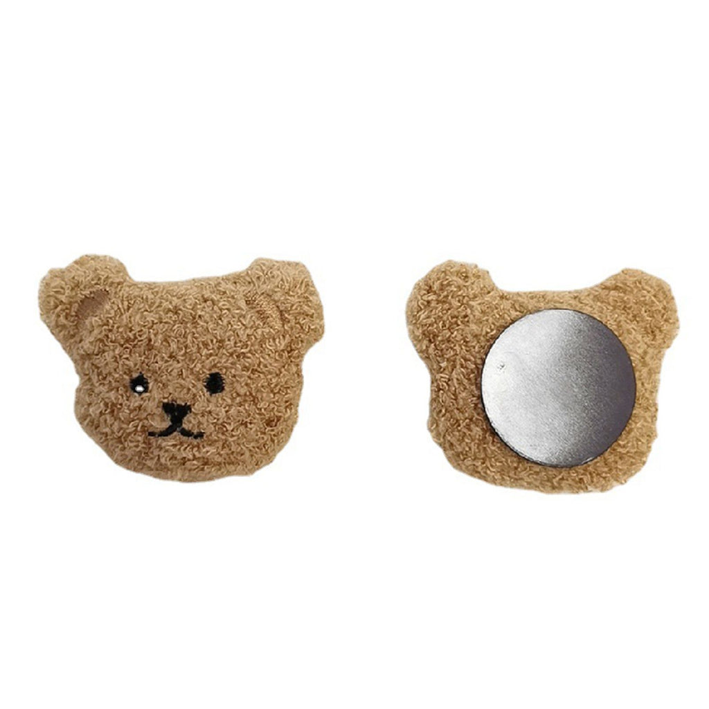 Plush Bear Fridge Magnet Rubber Soft Magnet 3D Animal Fridge Magnet for Kitchen Decoration Coffee