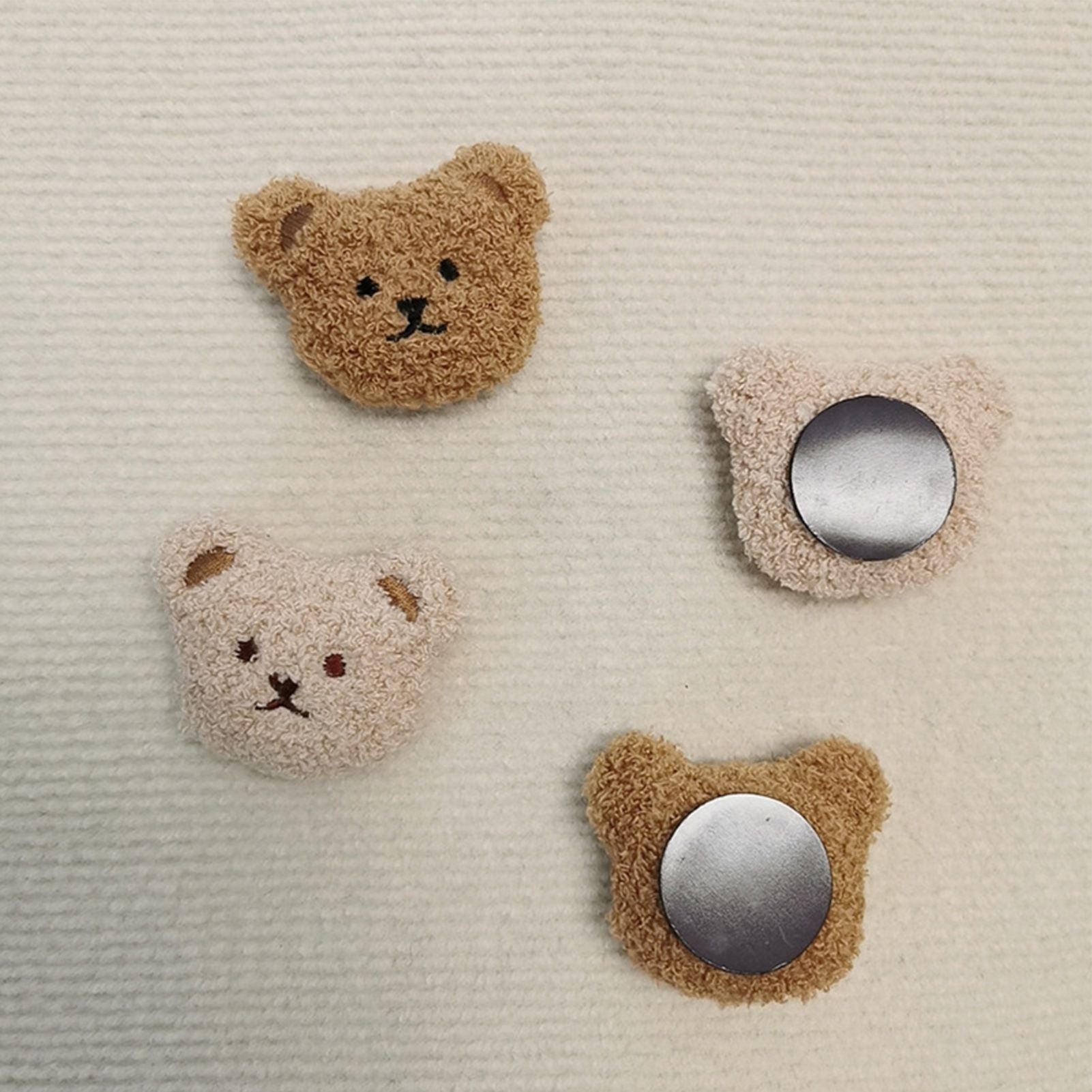 Plush Bear Fridge Magnet Rubber Soft Magnet 3D Animal Fridge Magnet for Kitchen Decoration Coffee