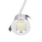 Mini Recessed COB Spotlight Stable Heat Dissipation LED Recessed Ceiling Spotlight 3W Silver Lamp Body AC85‑265V Natural Light 4000K
