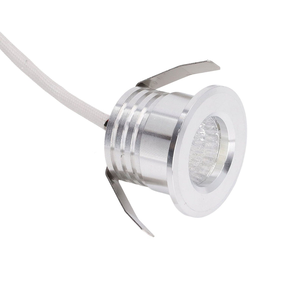 Mini Recessed COB Spotlight Stable Heat Dissipation LED Recessed Ceiling Spotlight 3W Silver Lamp Body AC85‑265V Natural Light 4000K