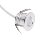 Mini Recessed COB Spotlight Stable Heat Dissipation LED Recessed Ceiling Spotlight 3W Silver Lamp Body AC85‑265V Natural Light 4000K