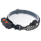 LED Headlamp Induction Type C Charging Red LED Warning Adjustable Head Flashlight for Work Camping