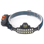 LED Headlamp Induction Type C Charging Red LED Warning Adjustable Head Flashlight for Work Camping