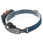 LED Headlamp Induction Type C Charging Red LED Warning Adjustable Head Flashlight for Work Camping