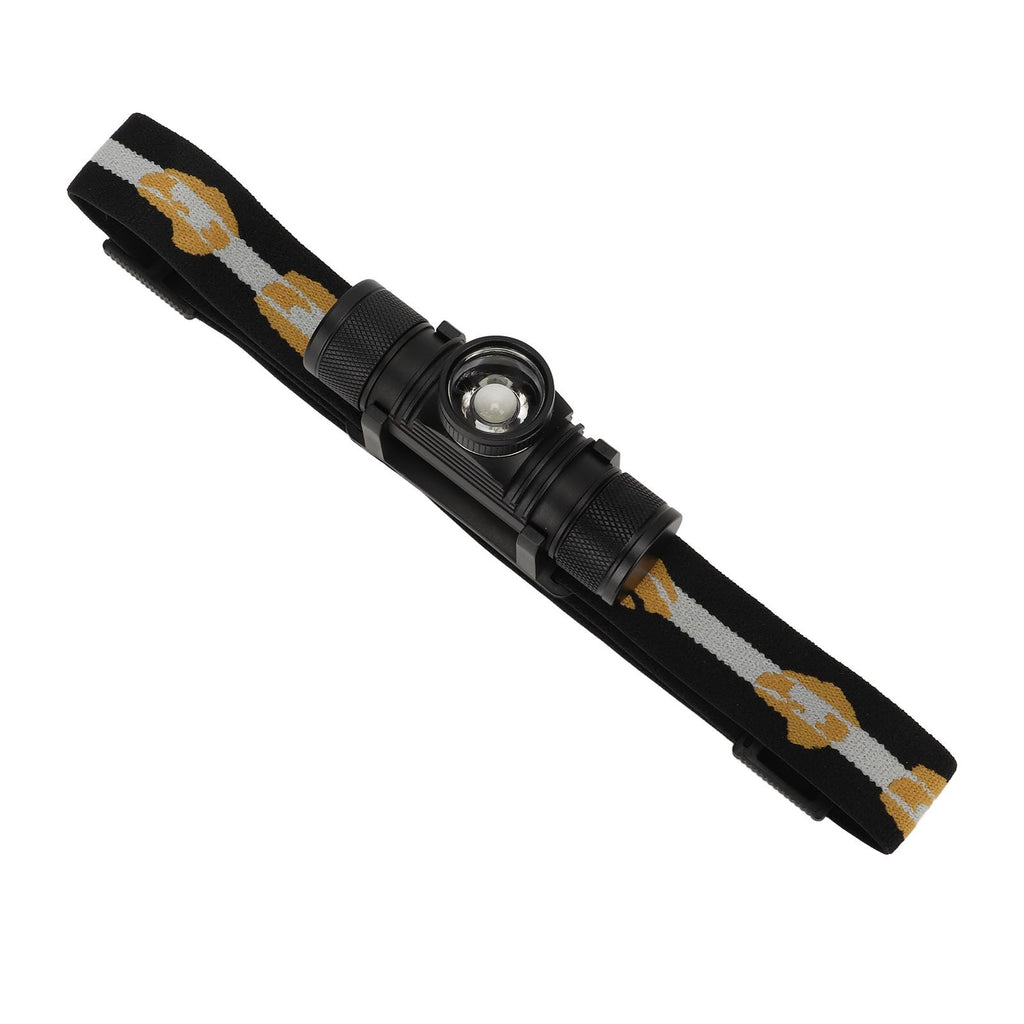 Rechargeable Head Lamps with 6 Gear Rotary Zoom Waterproof Headlight for Adventure Hiking
