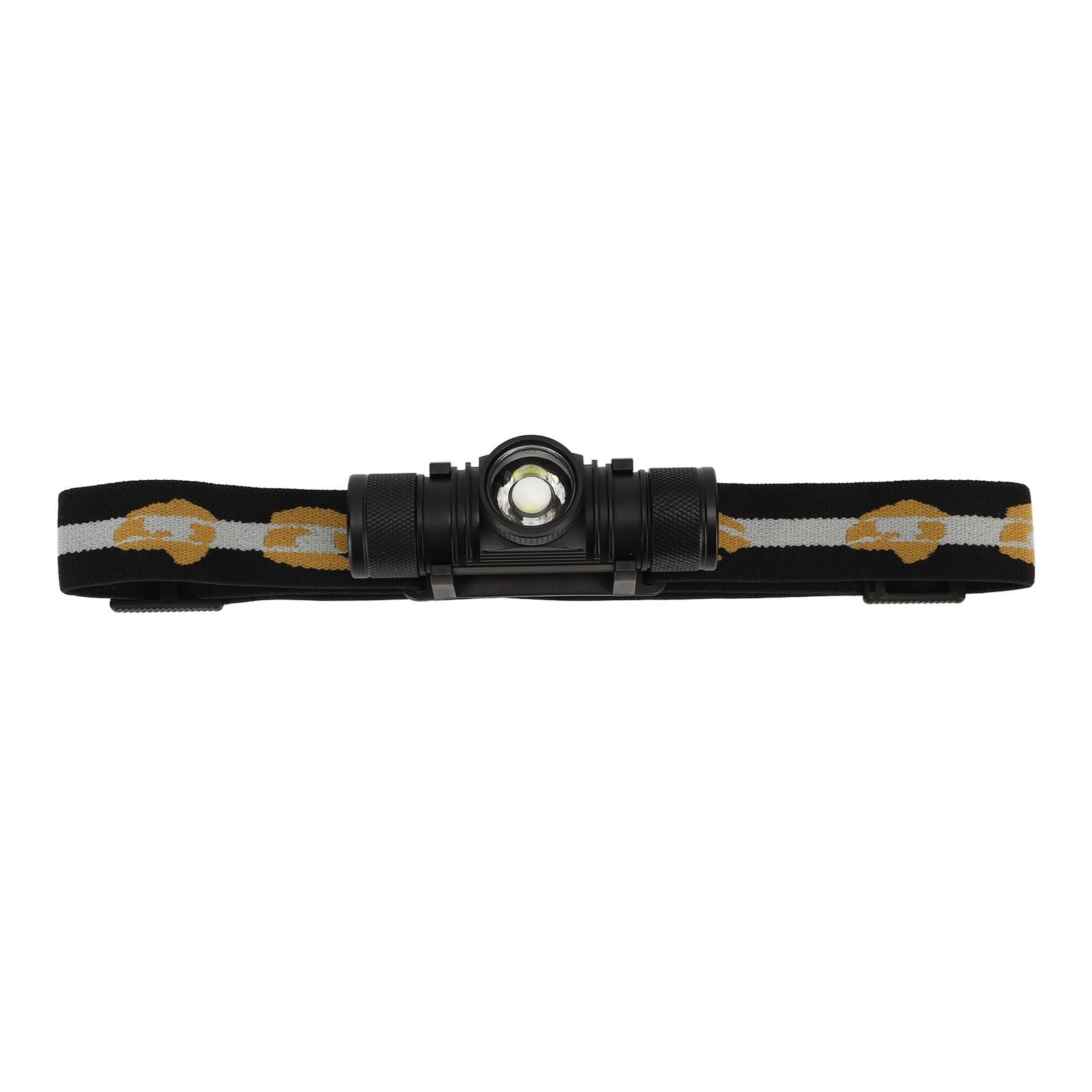 Rechargeable Head Lamps with 6 Gear Rotary Zoom Waterproof Headlight for Adventure Hiking