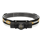 Rechargeable Head Lamps with 6 Gear Rotary Zoom Waterproof Headlight for Adventure Hiking