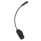 Book Light USB Rechargeable Blocking Reading Clip On Lamp 3 Brightness Stepless Dimming 8 LED Eye Care Sleep Aid Black