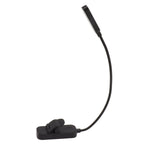 Book Light USB Rechargeable Blocking Reading Clip On Lamp 3 Brightness Stepless Dimming 8 LED Eye Care Sleep Aid Black