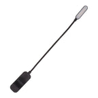 Book Light USB Rechargeable Blocking Reading Clip On Lamp 3 Brightness Stepless Dimming 8 LED Eye Care Sleep Aid Black