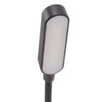 Book Light USB Rechargeable Blocking Reading Clip On Lamp 3 Brightness Stepless Dimming 8 LED Eye Care Sleep Aid Black