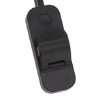 Book Light USB Rechargeable Blocking Reading Clip On Lamp 3 Brightness Stepless Dimming 8 LED Eye Care Sleep Aid Black