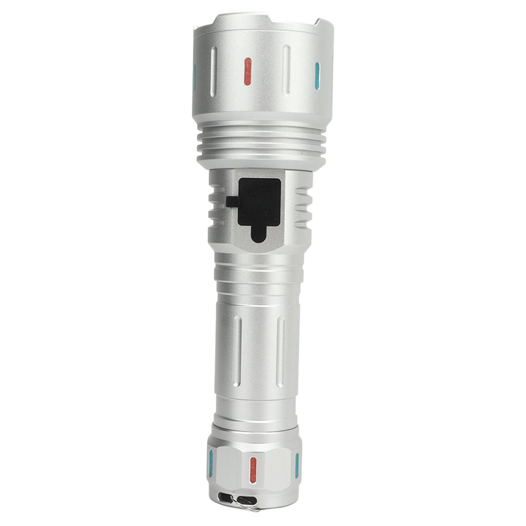 LED Flashlight 10000 Luminous Flux 5 Modes USB Type C Charge Waterproof Camping Flashlight for Hiking Travel Emergency