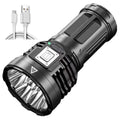 LED Outdoor Flashlight USB Rechargeable Super Bright Flashlight for Outdoor Camping Fishing Hiking