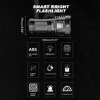 LED Outdoor Flashlight USB Rechargeable Super Bright Flashlight for Outdoor Camping Fishing Hiking