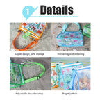 Children Beach Mesh Bag Kids Outdoor Net Storage Bag with Adjustable Strap Kids Sand Crossbody Bag for Toy