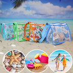 Children Beach Mesh Bag Kids Outdoor Net Storage Bag with Adjustable Strap Kids Sand Crossbody Bag for Toy