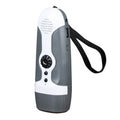Hand Crank Charging Flashlight with 3 LED Light FM Radio Alarm for Travel Camping Mining Disaster