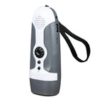 Hand Crank Charging Flashlight with 3 LED Light FM Radio Alarm for Travel Camping Mining Disaster