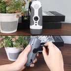 Hand Crank Charging Flashlight with 3 LED Light FM Radio Alarm for Travel Camping Mining Disaster