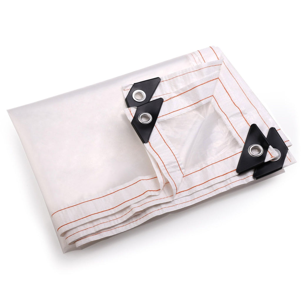 Transparent Rain Tarp Thickened PE Garden Plants Rain Shelter Cover for Courtyard Balcony