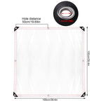 Transparent Rain Tarp Thickened PE Garden Plants Rain Shelter Cover for Courtyard Balcony