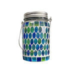 Solar Mosaic Lantern Light IP44 Waterproof Inlaid Fade Resistant Mosaic Glass Light