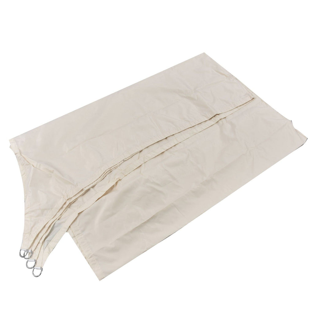 Milky White Shade Canopy Waterproof Shading Foldable 3x3m Quadrilateral Reducing Heat Shade Sail for Outdoor