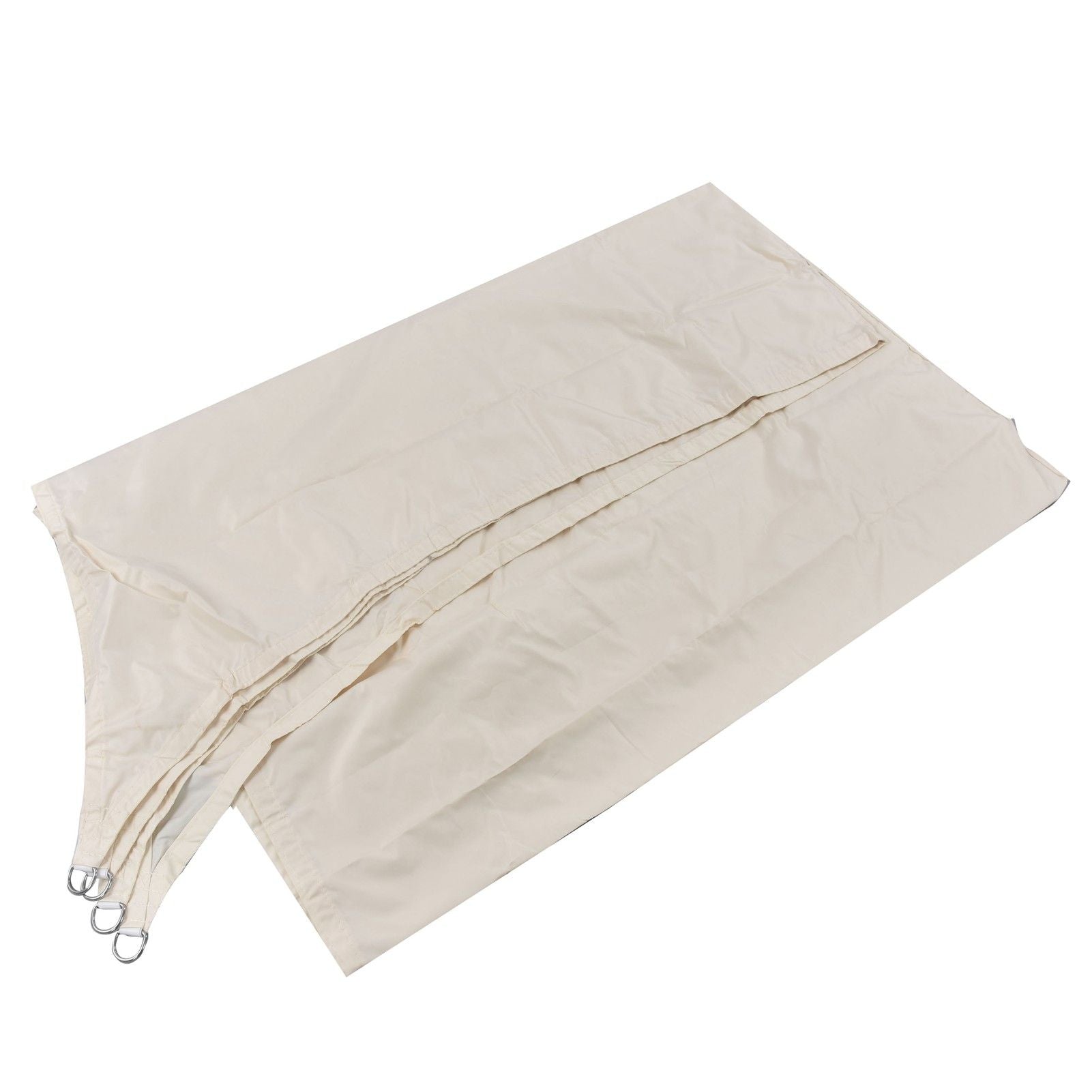 Milky White Shade Canopy Waterproof Shading Foldable 3x3m Quadrilateral Reducing Heat Shade Sail for Outdoor