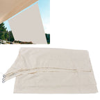 Milky White Shade Canopy Waterproof Shading Foldable 3x3m Quadrilateral Reducing Heat Shade Sail for Outdoor