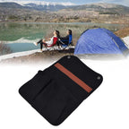 Storage Hanging Bag Portable Light Weight Side Multifunctional Chair Armrest Storage Bag for Outdoor Camping PicnicBlack