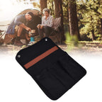 Storage Hanging Bag Portable Light Weight Side Multifunctional Chair Armrest Storage Bag for Outdoor Camping PicnicBlack