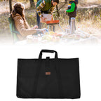 Folding Table Storage Bag Sponge Interlayer Waterproof Oxford Cloth Black Outdoor Multifunctional Carrying Bag for Picnic