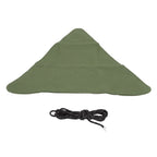 Tripod Stool Cloth Portable Foldable Triangle Stool Cloth Handcraft Anti Scratch Canvas Camping Stool Cloth for Fishing Military Green