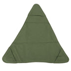 Tripod Stool Cloth Portable Foldable Triangle Stool Cloth Handcraft Anti Scratch Canvas Camping Stool Cloth for Fishing Military Green
