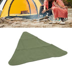 Tripod Stool Cloth Portable Foldable Triangle Stool Cloth Handcraft Anti Scratch Canvas Camping Stool Cloth for Fishing Military Green
