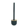 Wall Mounted Toilet Brush Drying Holder Set with Detachable Handle Cleaning Tool for Home Hotel BathroomGreen