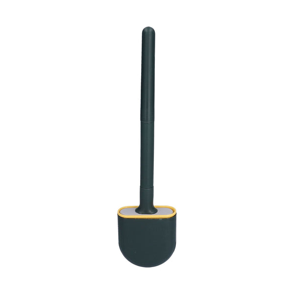 Wall Mounted Toilet Brush Drying Holder Set with Detachable Handle Cleaning Tool for Home Hotel BathroomGreen