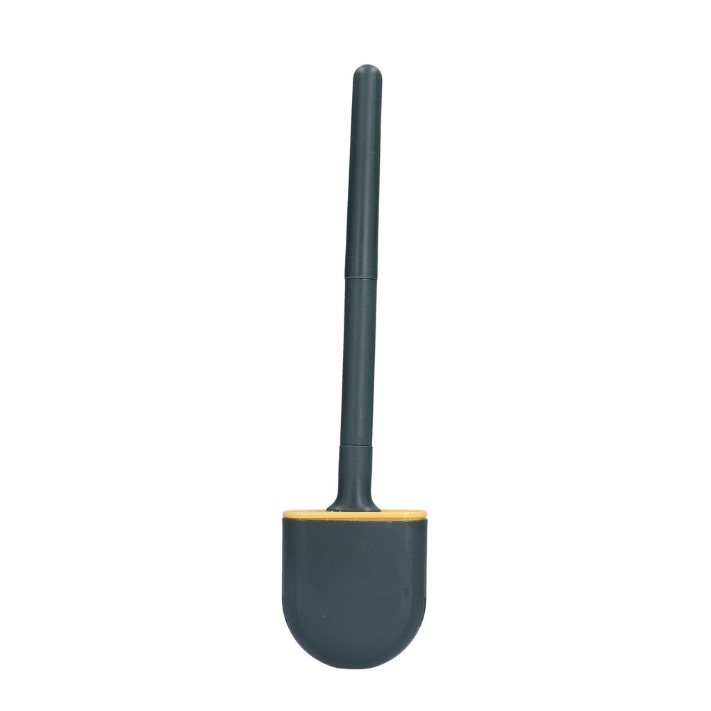 Wall Mounted Toilet Brush Drying Holder Set with Detachable Handle Cleaning Tool for Home Hotel BathroomGreen